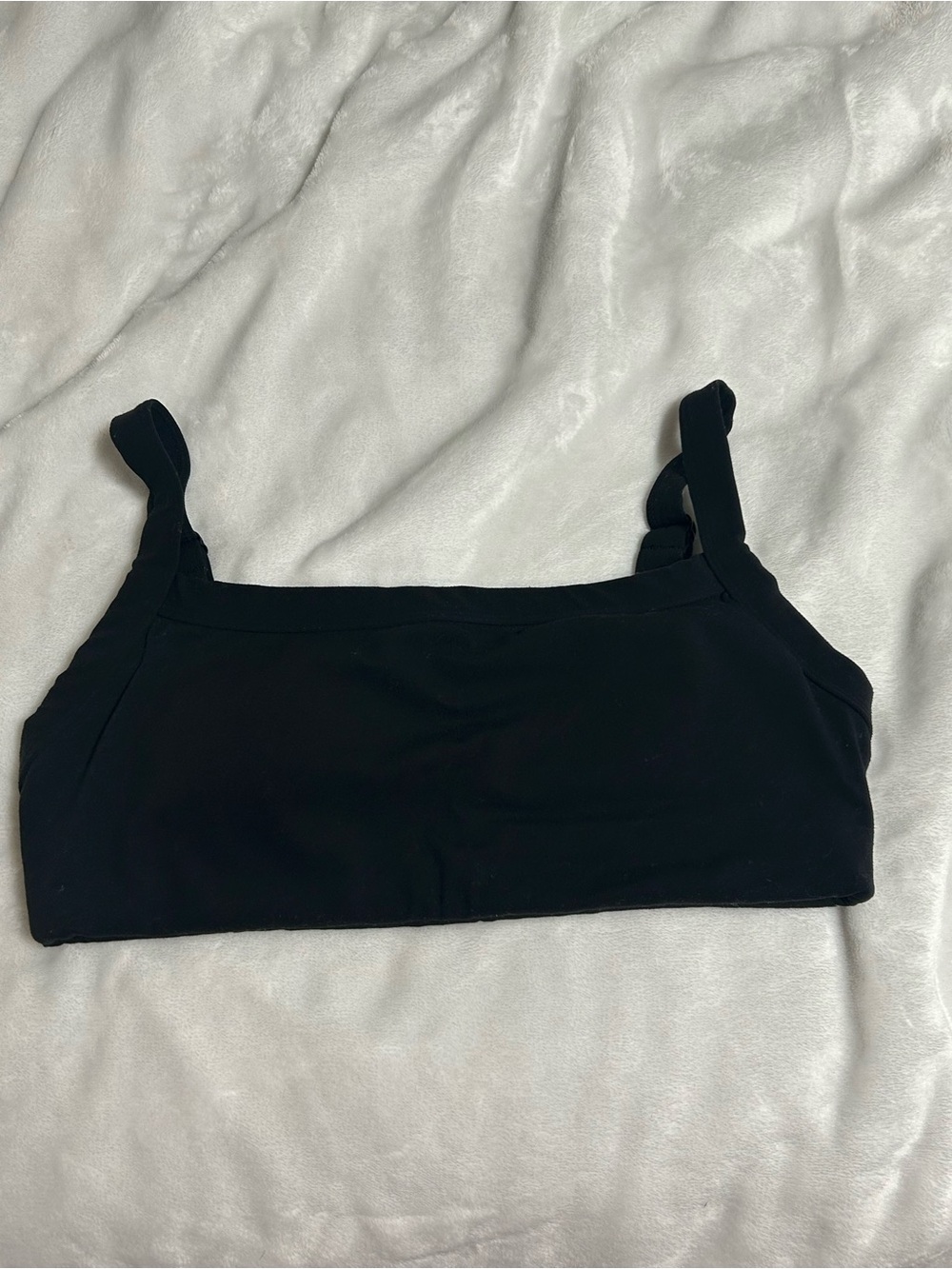 Black Vitality Square Neck Sports Bra